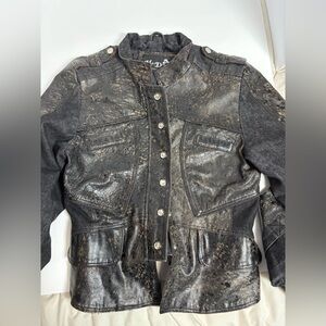 H&D Leather Jacket Size Medium